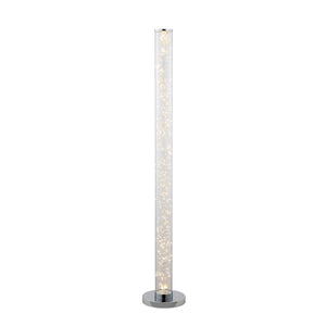 English Elm 49" LED Minari Clear Column Floor Lamp with 360 Rope Bulbs, 4200lm Bright White Crystal Sand Acrylic Column B072116170