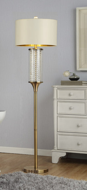 English Elm 62.25-Inch Bradie Brushed Nickel LED Arc Floor Lamp – Energy-Saving 18W 1600 Lumen 3000K Warm Glow Multicolor B072116308