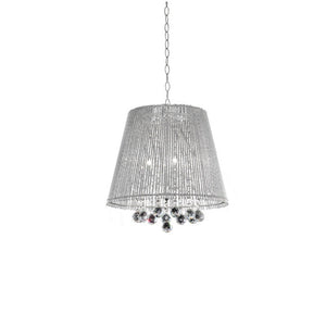 English Elm 19" Tall Ceiling Lamp "Dreamer" - Modern Chrome Design With Crystal Accents For Elegant Interiors B072116224