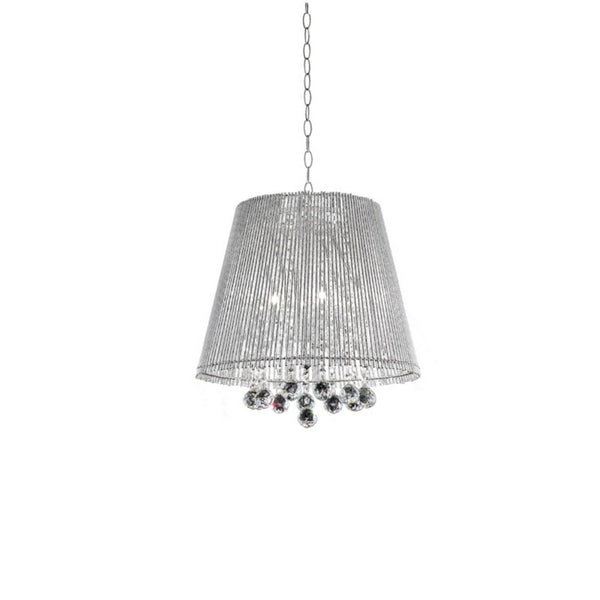 English Elm 19" Tall Ceiling Lamp "Dreamer" - Modern Chrome Design With Crystal Accents For Elegant Interiors B072116224
