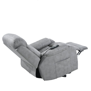 English Elm Electric Power Lift Recliner with Remote Control, Soft Fabric, Padded Arms, Infinite Positions, 330lb Capacity W1028S00033