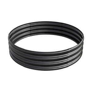 English Elm 47.24*11.4" Tall Round Raised Garden Bed Planter Box 110Gal Metal Raised Planter for Herbs Flowers Black W840116764