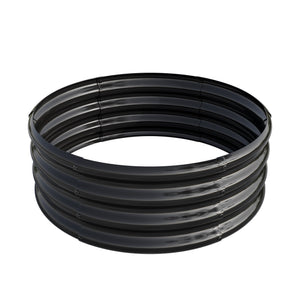 English Elm 32.08"*11.4" Galvanized Metal Raised Garden Bed Planter Box for Vegetables Flowers Herbs Durable Weatherproof Black W840116762