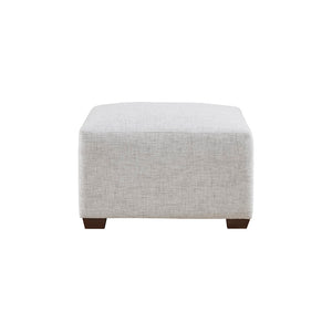 English Elm Modular Ottoman — Versatile 30"W x 30"D Plush Polyester Seat with Foam Cushion, Dark Espresso Legs, Spot Clean B035118627
