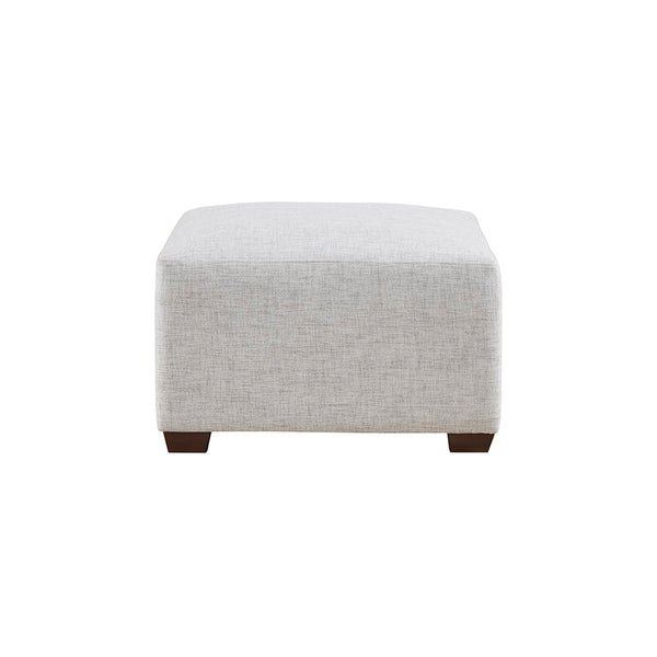 English Elm Modular Ottoman — Versatile 30"W x 30"D Plush Polyester Seat with Foam Cushion, Dark Espresso Legs, Spot Clean B035118627