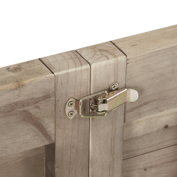 English Elm Sonoma 4-Piece Dining Set with Weathered Solid Wood, Bench & Upholstered Chairs for Rustic Charm B035S00048