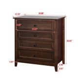 Hearth and Haven Solid Wood Spray-Painted Drawer Dresser Bar, Buffet Tableware Cabinet Lockers Buffet Server Console Table Lockers, Retro Round Handle, Applicable To The Dining Room, Living Room, Kitchen Corridor, Auburn W679103292 W679103292