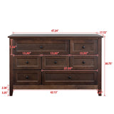 Hearth and Haven Solid Wood Spray-Painted Drawer Dresser Bar, Buffet Tableware Cabinet Lockers Buffet Server Console Table Lockers, Retro Round Handle, Applicable To The Dining Room, Living Room, Kitchen Corridor, Auburn W679S00036 W679S00036