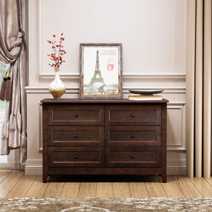 Hearth and Haven Solid Wood Spray-Painted Drawer Dresser Bar, Buffet Tableware Cabinet Lockers Buffet Server Console Table Lockers, Retro Round Handle, Applicable To The Dining Room, Living Room, Kitchen Corridor, Auburn W679103294 W679103294