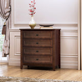 Hearth and Haven Solid Wood Spray-Painted Drawer Dresser Bar, Buffet Tableware Cabinet Lockers Buffet Server Console Table Lockers, Retro Round Handle, Applicable To The Dining Room, Living Room, Kitchen Corridor, Auburn W679103292 W679103292