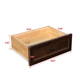 Hearth and Haven Solid Wood Spray-Painted Drawer Dresser Bar, Buffet Tableware Cabinet Lockers Buffet Server Console Table Lockers, Retro Round Handle, Applicable To The Dining Room, Living Room, Kitchen Corridor, Auburn W679103294 W679103294