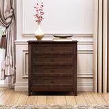 Hearth and Haven Solid Wood Spray-Painted Drawer Dresser Bar, Buffet Tableware Cabinet Lockers Buffet Server Console Table Lockers, Retro Round Handle, Applicable To The Dining Room, Living Room, Kitchen Corridor, Auburn W679103292 W679103292