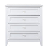 Hearth and Haven Solid Wood Spray-Painted Drawer Dresser Bar, Buffet Tableware Cabinet Lockers Buffet Server Console Table Lockers, Retro Round Handle, Applicable To The Dining Room, Living Room, Kitchen Corridor, White W679103301