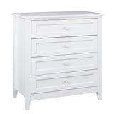 Hearth and Haven Solid Wood Spray-Painted Drawer Dresser Bar, Buffet Tableware Cabinet Lockers Buffet Server Console Table Lockers, Retro Round Handle, Applicable To The Dining Room, Living Room, Kitchen Corridor, White W679103301