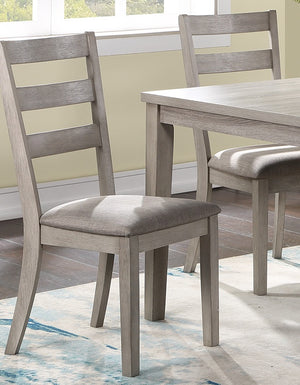 English Elm Classic 5pc Dining Set with Cushioned Ladder-Back Chairs and Wooden Top Table for Cozy Meals and Style Natural 41 L x 13 W x 52 H B011119010