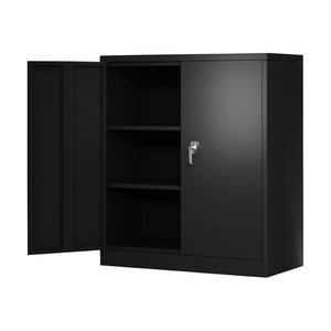 English Elm Veripco Heavy Duty Steel Storage Cabinet Locking Shelves for Office or Garage W1505118978
