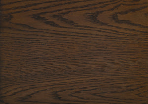 English Elm Traditional Marquette Two-Tone Nightstand with 2 Drawers, Gray-Brown Oak Veneer, Antique Bronze Knobs B011118993