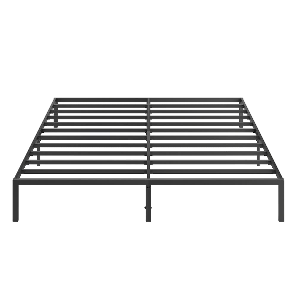 English Elm Metal Platform Bed Frame - Sturdy Design, No Box Spring Required, Modern Minimalist Style (King) W578107703
