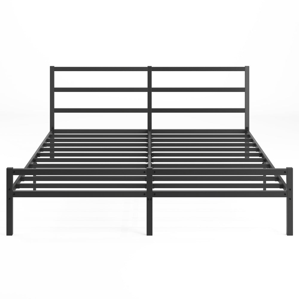English Elm Metal Platform Bed Frame With Integrated Headboard - Sturdy, Stylish, No Box Spring Needed (King) W578107712