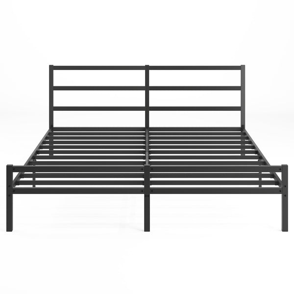 English Elm Metal Platform Bed Frame With Integrated Headboard - Sturdy, Stylish, No Box Spring Needed (King) W578107712