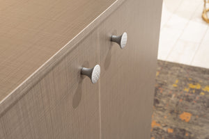 English Elm Origamy 3 Tier Shoe Storage Rack with Sturdy Wood Frame, Compact 27x36x10 Design for Organized Entryway Brown+Beige B029119353