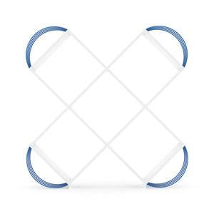 English Elm Case X Design Modern 5 Tier Bookcase — Space-Saving Wooden Shelving Unit for Living Room & Office Storage White B029119486