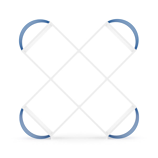 English Elm Case X Design Modern 5 Tier Bookcase — Space-Saving Wooden Shelving Unit for Living Room & Office Storage White B029119486