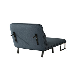 English Elm 39″ Convertible Chair Bed Plush Velvet Tri-Fold Sofa with 18.1" Seat Height, Adjustable Backrest, Pillow, Sturdy Iron Frame for Home Office Relaxation W1767106625