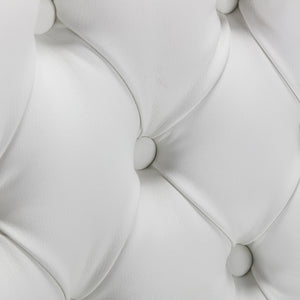 English Elm A&A Nikki Collection Tufted Modern Dining Chairs 2-Pc Set – Solid Wood Legs, PU & Velvet Upholstery, Nailhead Trim W1143111918