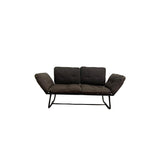 English Elm Violette Metal Frame Futon Love Seat