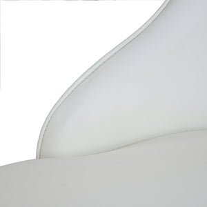 English Elm Modern PU sponge-filled dining chair with faux leather, foam comfort, metal legs and 280lb capacity Beige W1535119452