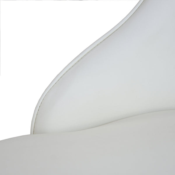 English Elm Modern PU sponge-filled dining chair with faux leather, foam comfort, metal legs and 280lb capacity Beige W1535119452