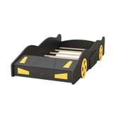 Race Car Shaped Twin Bed with Wheels and Storage