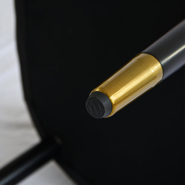 English Elm Modern PU sponge-filled dining chair with faux leather, foam comfort, metal legs and 280lb capacity Orange+Dark Brown W1535119450