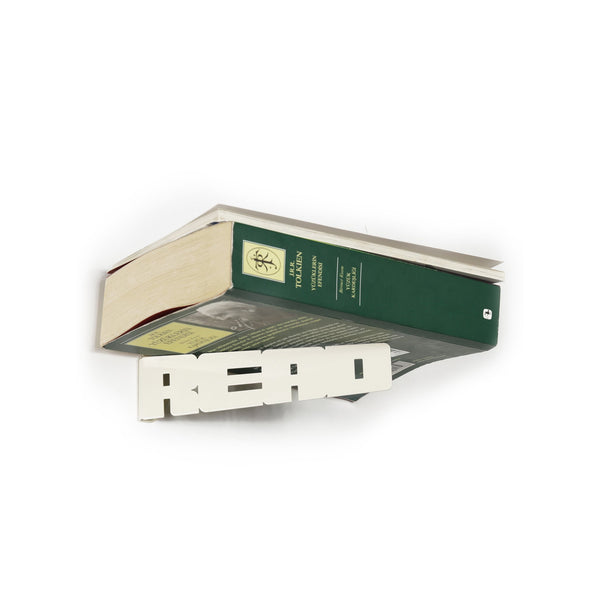 English Elm Locus Blue 3-Piece Metal Wall Shelf Set – Decorative Dream, Read, Love Words, Compact 6x6 Cube Display B029119510