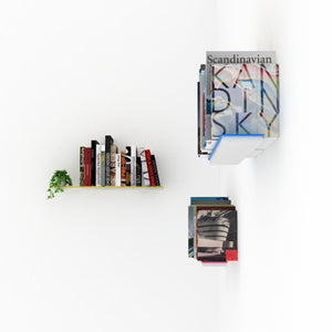 English Elm Air Wall Shelf Pink Wooden Floating Display Shelf 27" L Slim 5" W Minimalist Storage Accent Decor B029119496