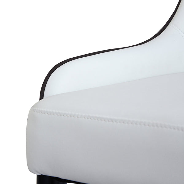 English Elm 53" Round Marble Dining Table with Sintered Stone Top and Iron Pedestal Base, Seating for 6, 400 lb Capacity White W1535S00577