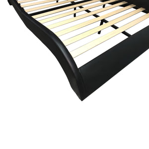 English Elm Faux Leather Platform Bed Frame With Bluetooth Speakers, Led Lighting, Massage & Usb Charging Hub W1360S00008