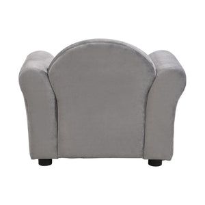 English Elm Kids Upholstered Chair and Ottoman Set Soft Toddler Seating for Playroom or Bedroom W214103910