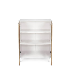 English Elm Karina Wood Base Shoe Cabinet Cream – Slim Durable Wood Organizer with Multi-Shelf Storage & Top Surface Decor Appeal B029119657