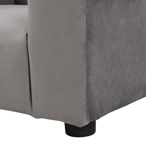 English Elm Kids Upholstered Chair and Ottoman Set Soft Toddler Seating for Playroom or Bedroom W214103910