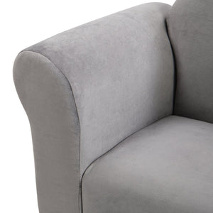 English Elm Kids Upholstered Chair and Ottoman Set Soft Toddler Seating for Playroom or Bedroom W214103910