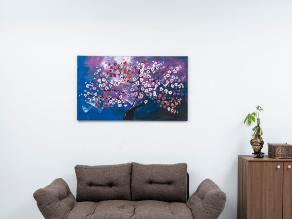 English Elm Wandela Oversized Pink Canvas Wall Art 47" X 27" - Chic Décor For Living Rooms & Bedrooms B029119795-GIGA