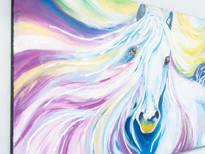 English Elm Wandela Oversized Pink Canvas Wall Art 47'' X 27'' - Vibrant Charm For Modern Living Spaces B029119794-GIGA