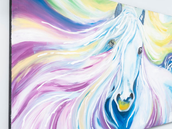 English Elm Wandela Oversized Pink Canvas Wall Art 47'' X 27'' - Vibrant Charm For Modern Living Spaces B029119794-GIGA