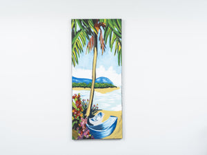 English Elm Wandela Green Wall Canvas Paintings 47" x 19" – Elegant Landscape & Abstract Art to Elevate Décor B029119805