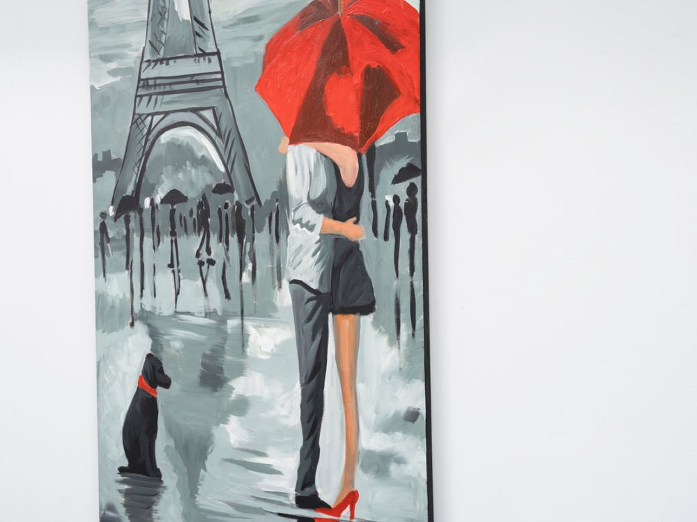 English Elm Wandela Wall Canvas Paintings 47'' X 19'' - Elegant Grey Art For Home Décor & Modern Interiors B029119803-GIGA