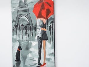 English Elm Wandela Wall Canvas Paintings 47'' X 19'' - Elegant Grey Art For Home Décor & Modern Interiors B029119803-GIGA