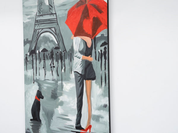 English Elm Wandela Wall Canvas Paintings 47'' X 19'' - Elegant Grey Art For Home Décor & Modern Interiors B029119803-GIGA