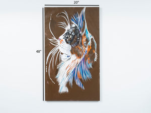 English Elm Wandela Canvas Wall Art 47"x27" Elegant Contemporary Paintings to Elevate Home Decor and Style Brown B029119798